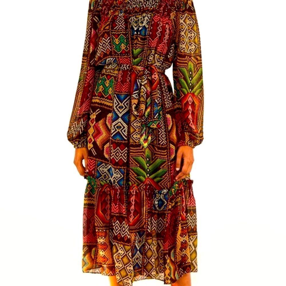 NWT Farm Rio Dress Maxi Oversized - Picture 7 of 11